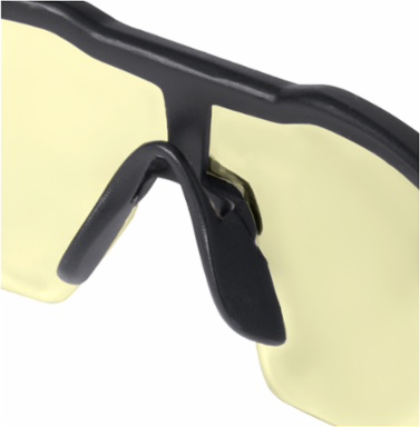Anti-Scratch Safety Glasses, Yellow Lenses, Comfortable Fit, ANSI Certified