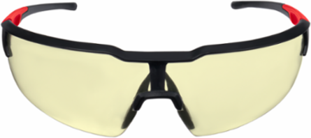 Anti-Scratch Safety Glasses, Yellow Lenses, Comfortable Fit, ANSI Certified