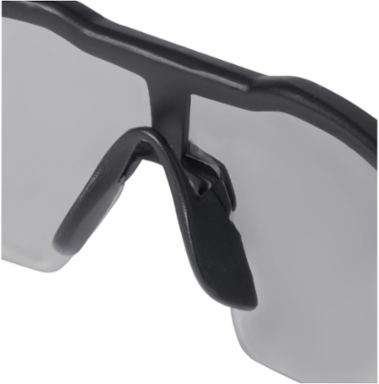 Anti-Scratch Safety Glasses with Gray Polycarbonate Lenses