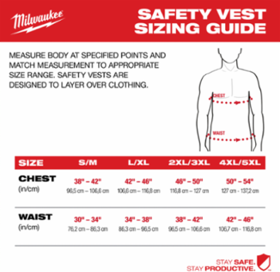 Class 2 High Visibility Orange Safety Vest - 4XL/5XL, 10 Pockets, Reflective Trim