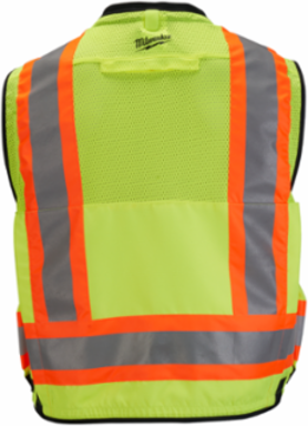 Class 2 Surveyor's High Visibility Yellow Safety Vest - S/M