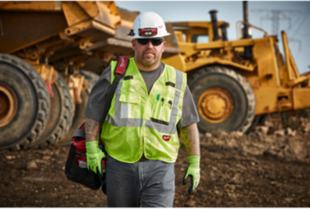 High Visibility Mesh Safety Vest 4XL/5XL, Class 2, 9 Pockets, Breathable