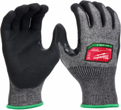 Cut Level 6 High-Dexterity Nitrile Dipped Gloves XL, HPPE, Touchscreen Compatible