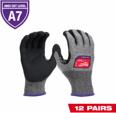 Cut Level 7 Nitrile Dipped Gloves - 18 Gauge, Extra Large, Touchscreen Compatible