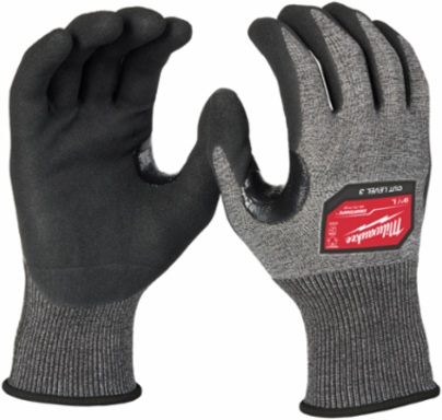 High-Dexterity Cut Level 3 Nitrile Dipped Gloves - Large, 18 Gauge, Unisex