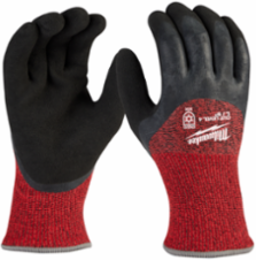Cut Level 4 Winter Dipped Gloves Large, Acrylic Terry Insulation, 15 Gauge Dexterity