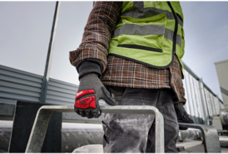 Impact Cut Level 5 Nitrile Dip Gloves, Small, Anti-Slip Grip, Touchscreen Compatible