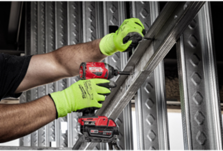 High Visibility Cut Level 3 Polyurethane Dipped Gloves Medium