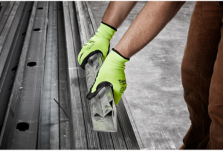 High Visibility Cut Level 3 Polyurethane Dipped Gloves - XL, A3, 12 Pack