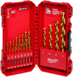 THUNDERBOLT® 20PC Titanium Drill Bit Set, Includes Sizes 1/16 to 1/2 Inch