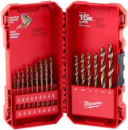 RED HELIX™ Cobalt Drill Bit Set – 23PC, Includes 1/16 to 3/8 Inch Bits