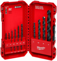14PC THUNDERBOLT® Black Oxide Drill Bit Set, Jobber, 135° Split Point Tip
