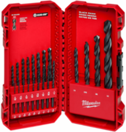 THUNDERBOLT® Black Oxide Drill Bit Set, 21 Pieces, Jobber Length