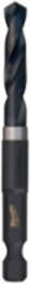 1/8 Inch SHOCKWAVE Impact Hex Drill Bit, 1/4 Inch Hex Shank, Black Oxide Coating