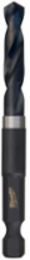 3/16 Inch SHOCKWAVE Impact Hex Drill Bit, 1/4 Inch Shank, Black Oxide Coating