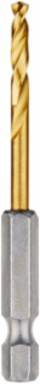 9/64 Inch SHOCKWAVE Impact Duty Titanium Drill Bit, 2.63 Inch Length, Hex Shank