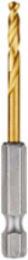 9/64 Inch SHOCKWAVE Impact Duty Titanium Drill Bit, 2.63 Inch Length, Hex Shank