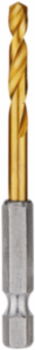 11/64 Inch SHOCKWAVE™ Titanium Drill Bit, Hex Shank, 0.25 in Diameter