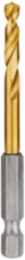 SHOCKWAVE Titanium Drill Bit 3/16 Inch with Hex Shank, 1.13 Inch Flute Length