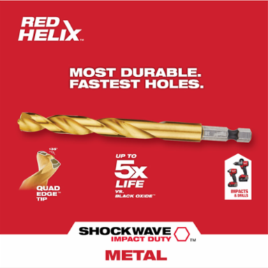 SHOCKWAVE™ Titanium Drill Bit Set - 15PC