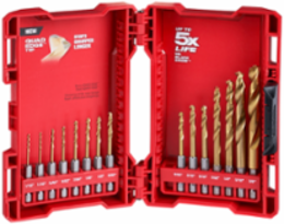 SHOCKWAVE™ Titanium Drill Bit Set - 15PC