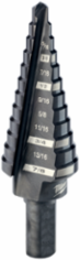 #4 Step Drill Bit, 3/16 Inch - 7/8 Inch by 1/16 Inch, Black Oxide, 2.125 Inch Depth