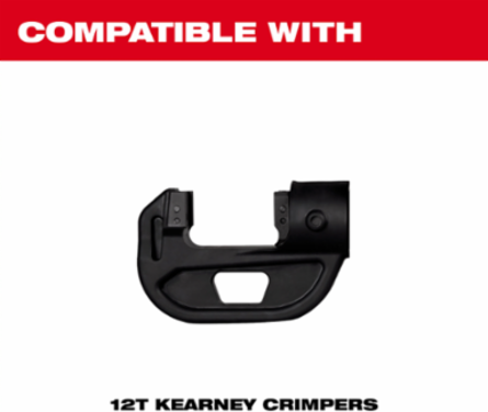 Kearney to U-Die Adapter for 12T Crimpers, 1.90 Inch Length, Steel Material