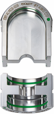 EXACT™ #1 Aluminum 12T U-Style Die, Stainless Steel, Compatible with M18 Crimper