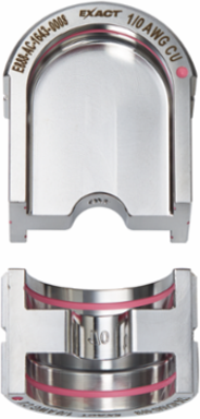 EXACT™ 1/0 Copper 12T U-Style Die, Stainless Steel, 2 Pieces
