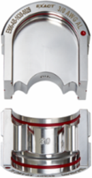 EXACT™ 3/0 Aluminum 12T U-Style Crimping Die, Stainless Steel Finish