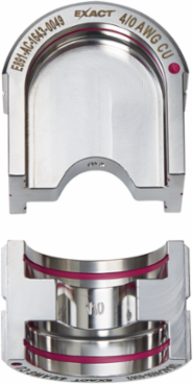 EXACT™ 4/0 Copper 12T U-Style Crimping Die, Stainless Steel