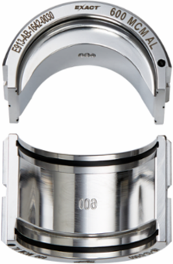 EXACT™ 600 MCM Aluminum 12T Crimping Die, Stainless Steel Finish