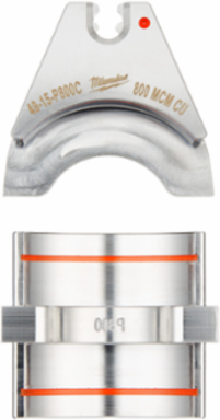 15T Crimper Die for 800 MCM Copper, Stainless Steel Finish