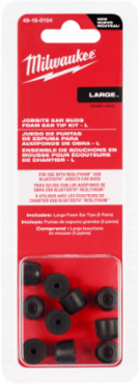 Jobsite Earbuds Foam Ear Tip Kit - Large, Includes 5 Pairs, NRR 25