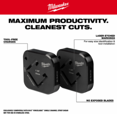 1-3/8" x 1-5/8" Single Strut Shearing Dies