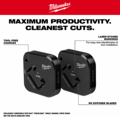 1" x 1-5/8" Single Strut Shearing Dies