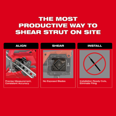 1-1/2" x 1-1/2" Single Strut Shearing Dies
