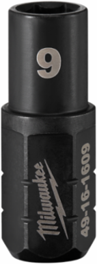 INSIDERTM 9mm Box Ratchet Socket 6 Point, High Carbon Steel, 0.63 Inch Length