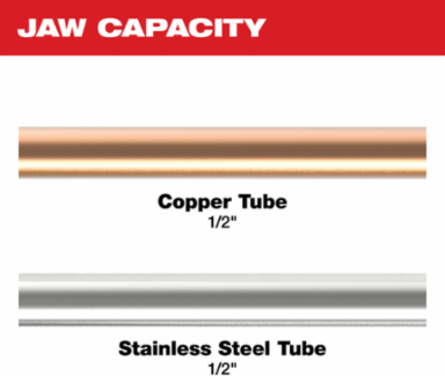 M12 1/2 Inch Press Jaw, Steel, Compatible with M12 Force Logic Press Tools