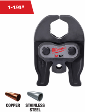 M12™ 1-1/4 Inch Press Jaw, Steel, 4.085 Pounds Weight