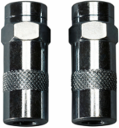 High Pressure Grease Coupler 2-Pack, 10000 psi, 1/8" NPT, Metal