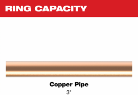 3 Inch NIBCO  Press Ring for M18TM FORCE LOGICTM Tool, Steel, Compatible with Copper Press Fittings