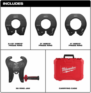 NIBCO Press Ring Kit 2-1/2" - 4" Compatible with M18TM FORCE LOGICTM