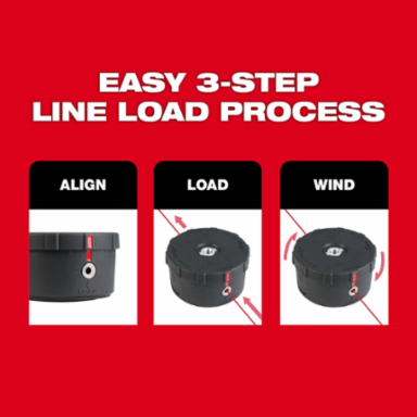 Easy Load Trimmer Head, Fits M18 String Trimmers, Loads 25' of .080 or 20' of .095 Line
