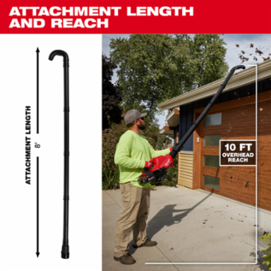 Gutter Blower Attachment with 8ft Extension for M18 FUEL Blowers