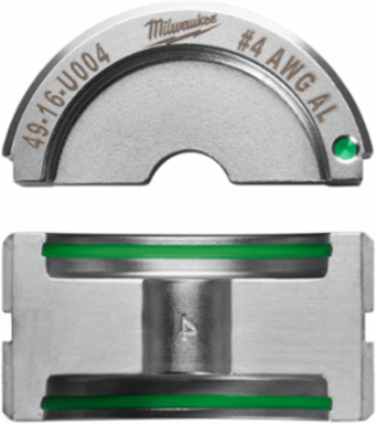 #4 Aluminum U Style Die for M18 Crimper, Metal Material, UL Listed