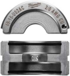 2/0 Copper U Style Crimping Die, Stainless Steel, UL Listed