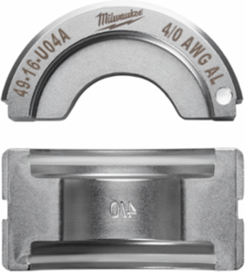 4/0 Aluminum U Style Crimping Die, Stainless Steel, Compatible with 2679-20
