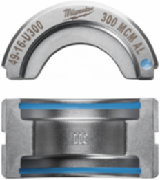 300 MCM Aluminum U Style Crimping Die, Stainless Steel, UL Listed