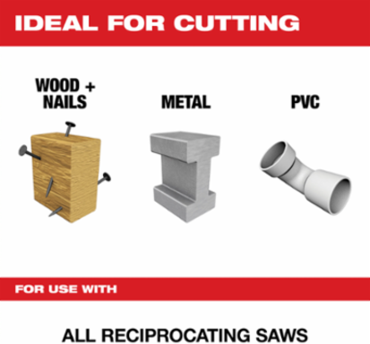 32-Piece SAWZALL Blade Set, 6-9 Inch Blades, Metal/Wood Cutting